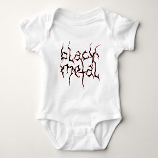 T-shirts Metal preto
