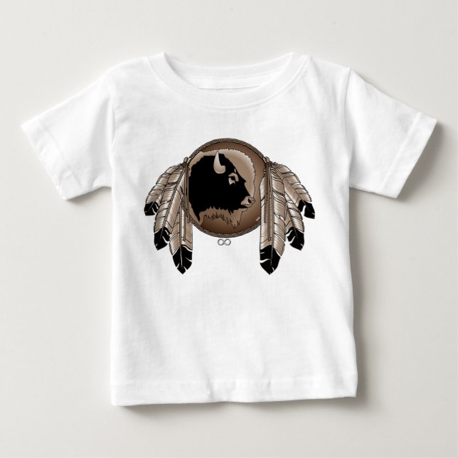 T-shirts Metis Baby Shirts Nativo A Arte Selvagem (Frente)