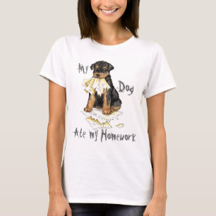 T-shirts Meu Airedale Comeu Meu Trabalho De Casa