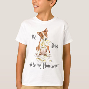 T-shirts Meu Basenji comeu meus trabalhos de casa