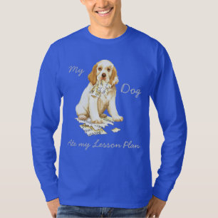 T-shirts Meu Clumber Spaniel Comeu Meu Plano De Lição