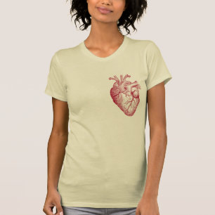 T-shirts Meu coração (esboço vermelho)