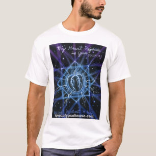 T-shirts "Meu coração exulta em Yesu" que um coração fe