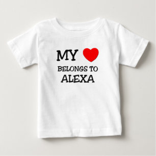 T-shirts Meu coração pertence a ALEXA
