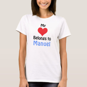 T-shirts Meu Coração Pertence a Manuel