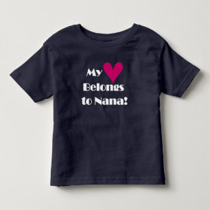 T-shirts Meu Coração Pertence a Nana