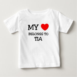 T-shirts Meu coração pertence a TIA