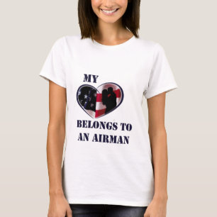 T-shirts Meu coração pertence a um aviador