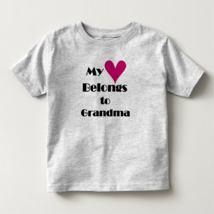 T-shirts Meu Coração Pertence à Vovó