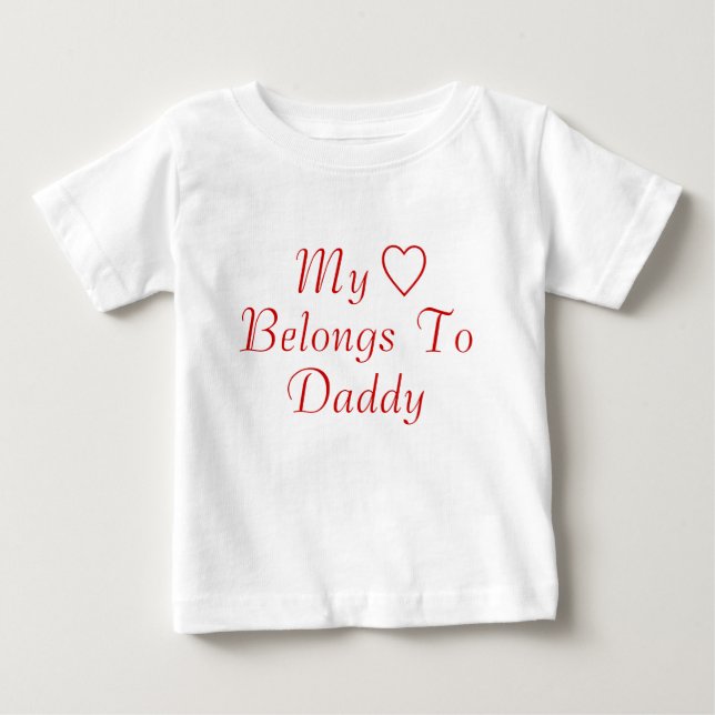 T-shirts Meu Coração Pertence Ao Pai (Frente)