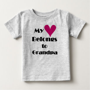 T-shirts Meu Coração Pertence ao Vovô