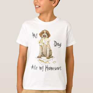 T-shirts Meu Griffon comeu meus trabalhos de casa