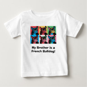 T-shirts Meu Irmão é um Bulldog Francês!