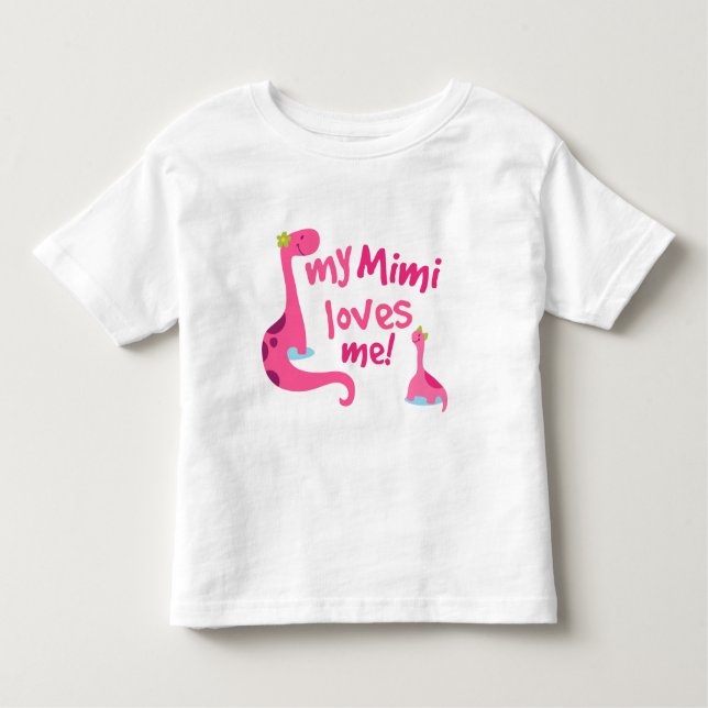 T-shirts Meu Mimi amam-me dinossauro (Frente)