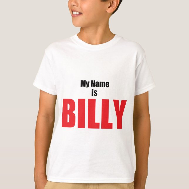 T-shirts Meu nome é Billy (Frente)