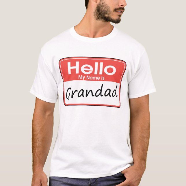 T-shirts Meu nome é Grandad (Frente)