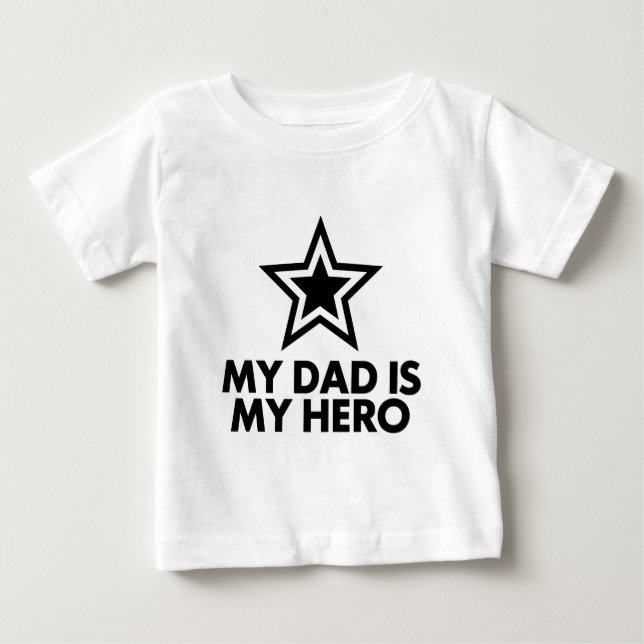 T-shirts Meu Pai É Meu Herói (Frente)