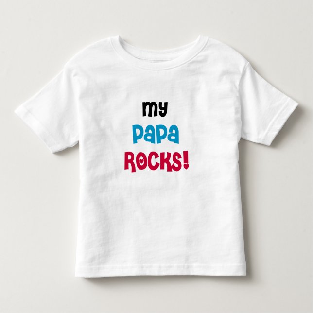 T-shirts Meu Papa Rocks (Frente)