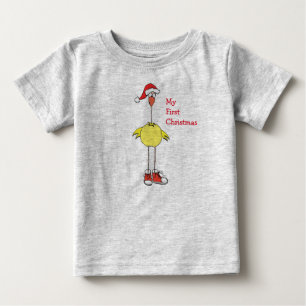 T-shirts Meu primeiro Bodysuit do bebê do Natal