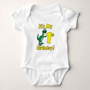 T-shirts Meu Primeiro Dinossauro de Aniversário