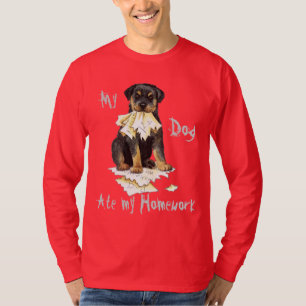 T-shirts Meu Rottweiler Comeu Meu Trabalho De Casa