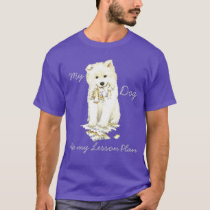 T-shirts Meu Samoyed Comeu Meu Plano de Lição