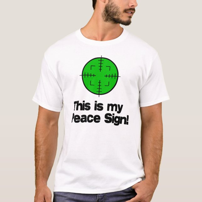T-shirts Meu sinal de paz! (Frente)