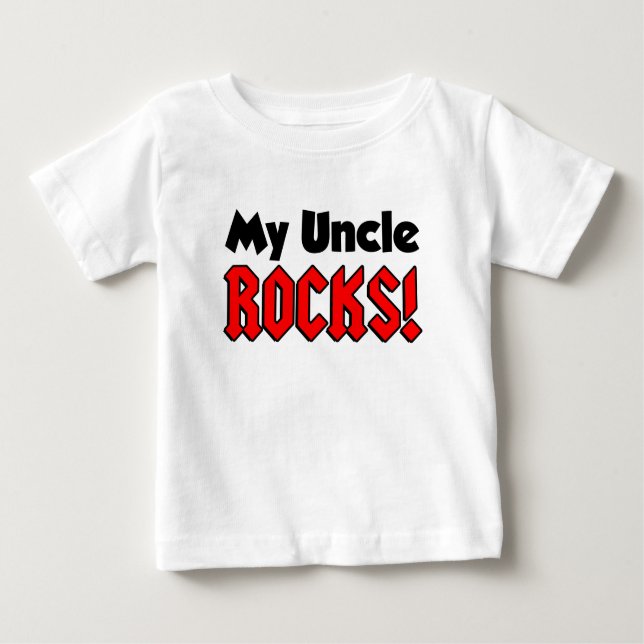 T-shirts Meu tio Rocks (Frente)