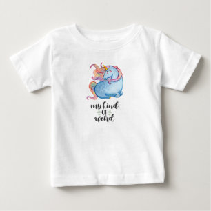 T-shirts Meu Tipo de Unicórnio Azul Esquisito