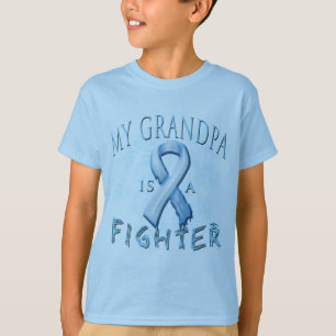 T-shirts Meu vovô é uma luz do lutador - azul