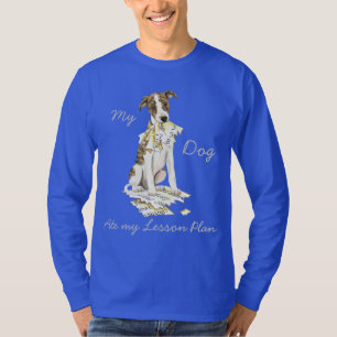 T-shirts Meu Whippet Comeu meu plano de lição