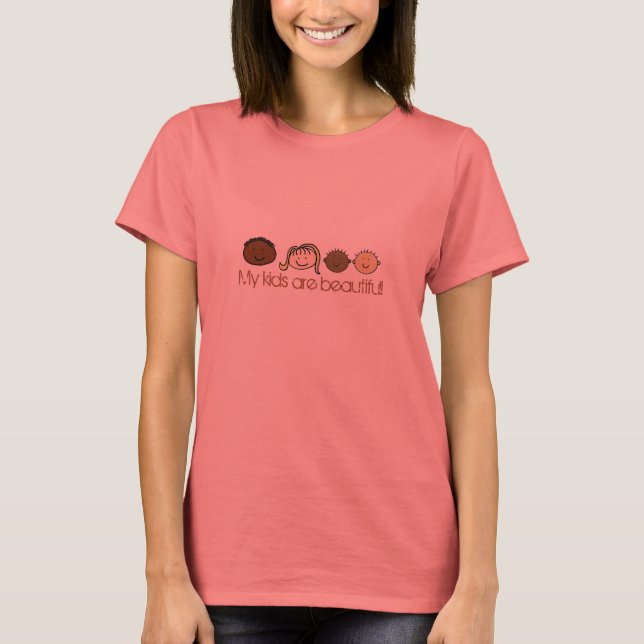 T-shirts Meus filhos são lindos! (Frente)