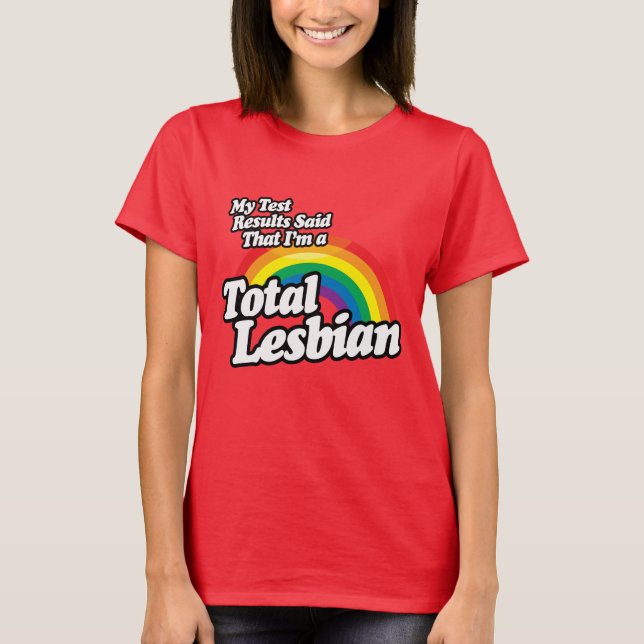 T-SHIRTS MEUS RESULTADOS DE TESTE DISSERAM LESBIANO (Frente)