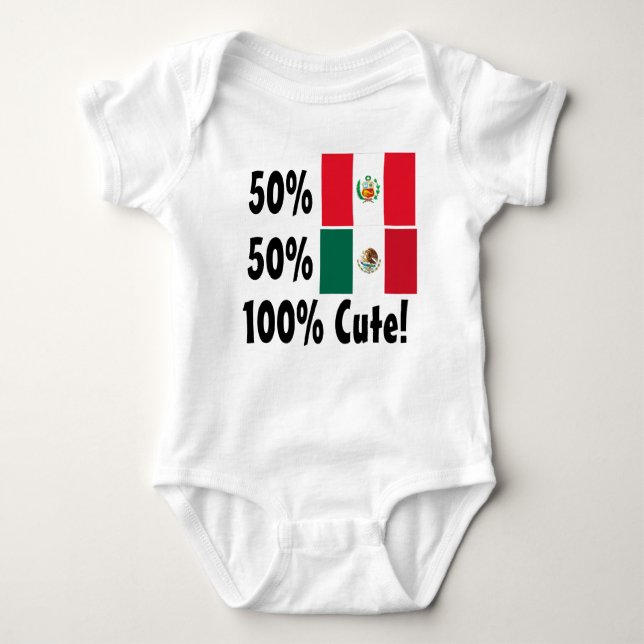 T-shirts Mexicano 100% dos Peruvian 50% de 50% bonito (Frente)
