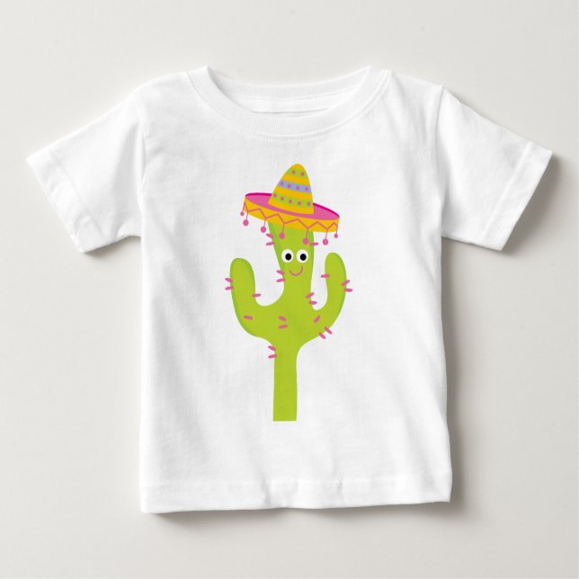 T-shirts Mexicano bonito do cacto (Frente)