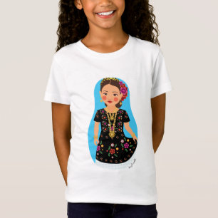 T-shirts Mexicano, Tehuana Matryoshka Girls'