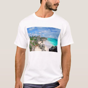 T-shirts México, Iucatão, península, ruínas de Tulum, m