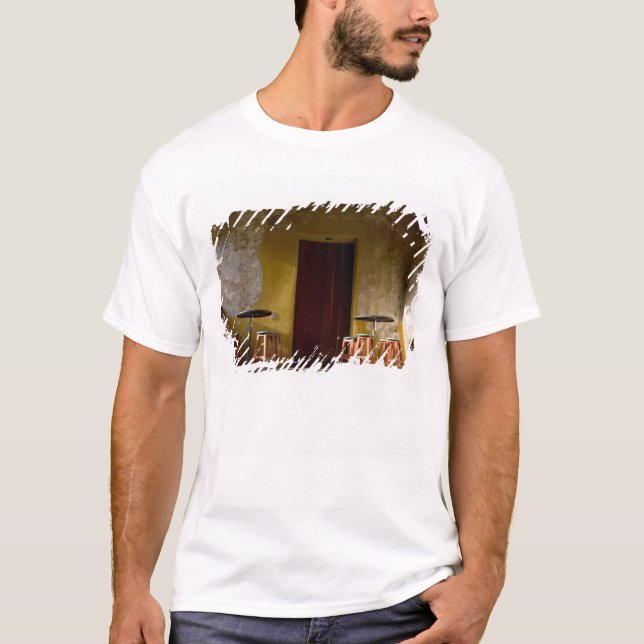 T-shirts México, Oaxaca, Sol da tarde ilumina varanda de (Frente)
