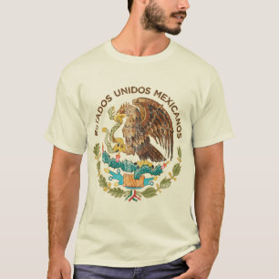 T-shirts México - selo dos mexicanos dos unidos dos estado