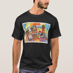 T-shirts Miami Beach Flórida FL Antiga Viagens vintage Sou