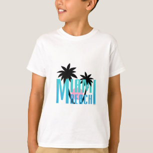 T-shirts Miami Beach, Florida, tipografia legal