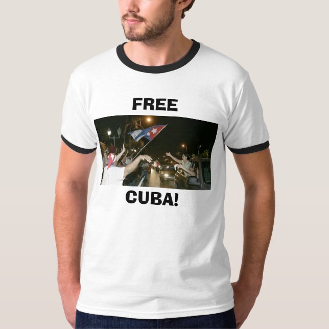 T-shirts Miami LIVRA, CUBA! (Frente)