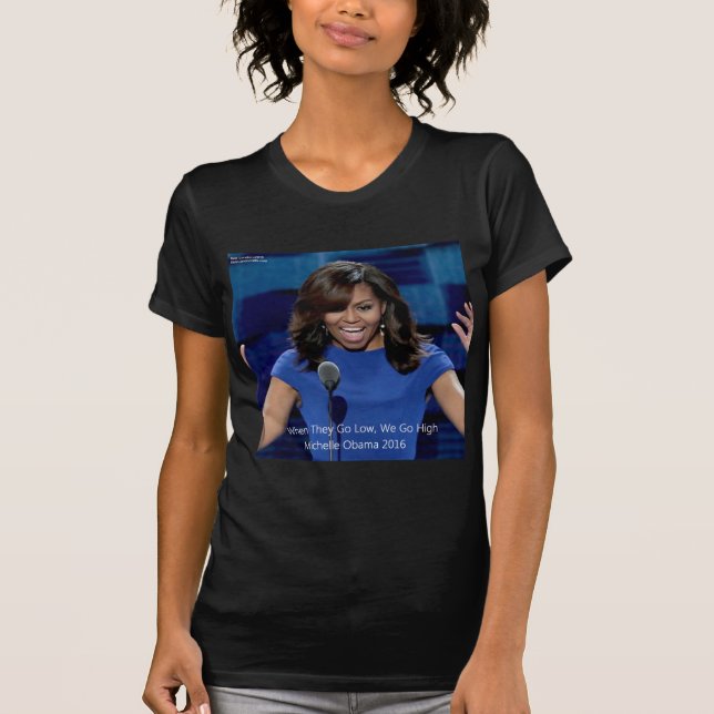 T-shirts Michelle Obama Coletivo "Vamos Alto" (Frente)