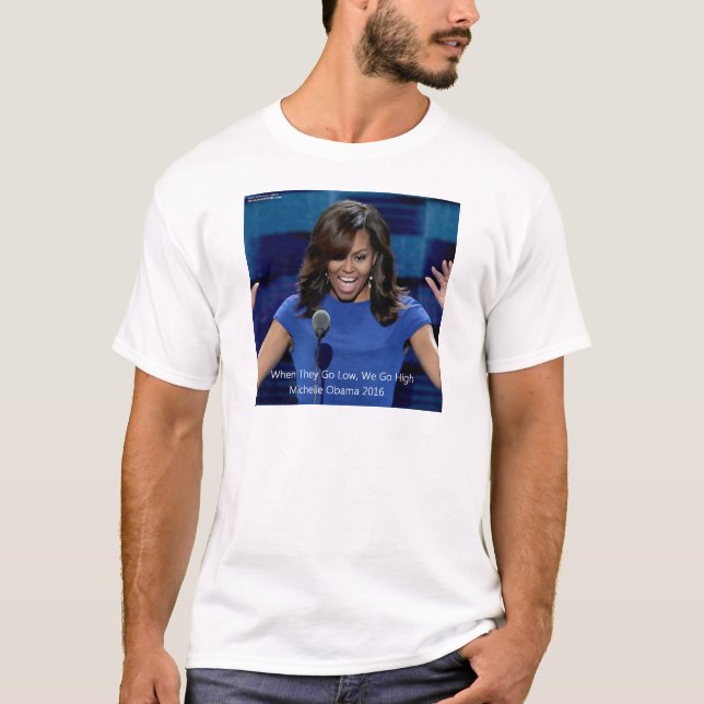 T-shirts Michelle Obama Coletivo "Vamos Alto" (Frente)