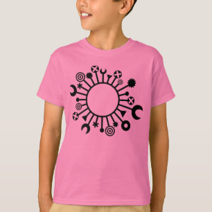 T-shirts micro-organismo - preto