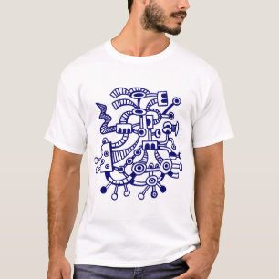 T-shirts Microcosmo Macrocosmo 02 - Azul-Naval Profundo
