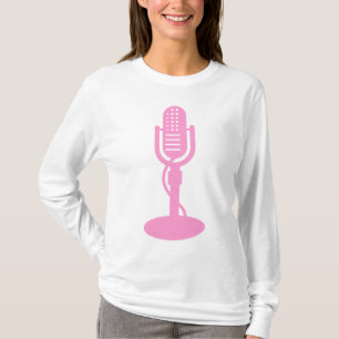 T-shirts Microfone - Rosa