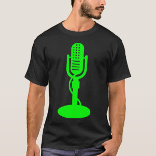 T-shirts Microfone - verde
