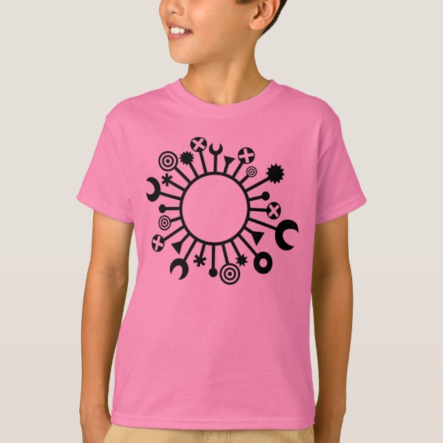 T-shirts microrganismo - Preto (Frente)