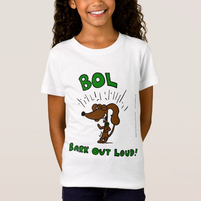 T-shirts Midge "BOL Latido Out Loud" Meninas Boneca Tee (Frente)